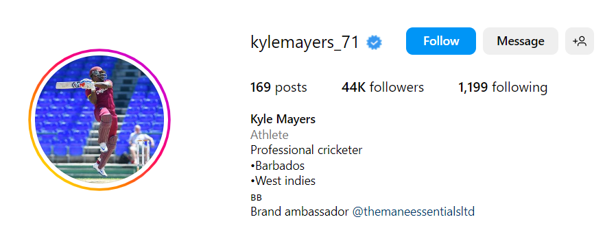 Kyle Mayers Biography