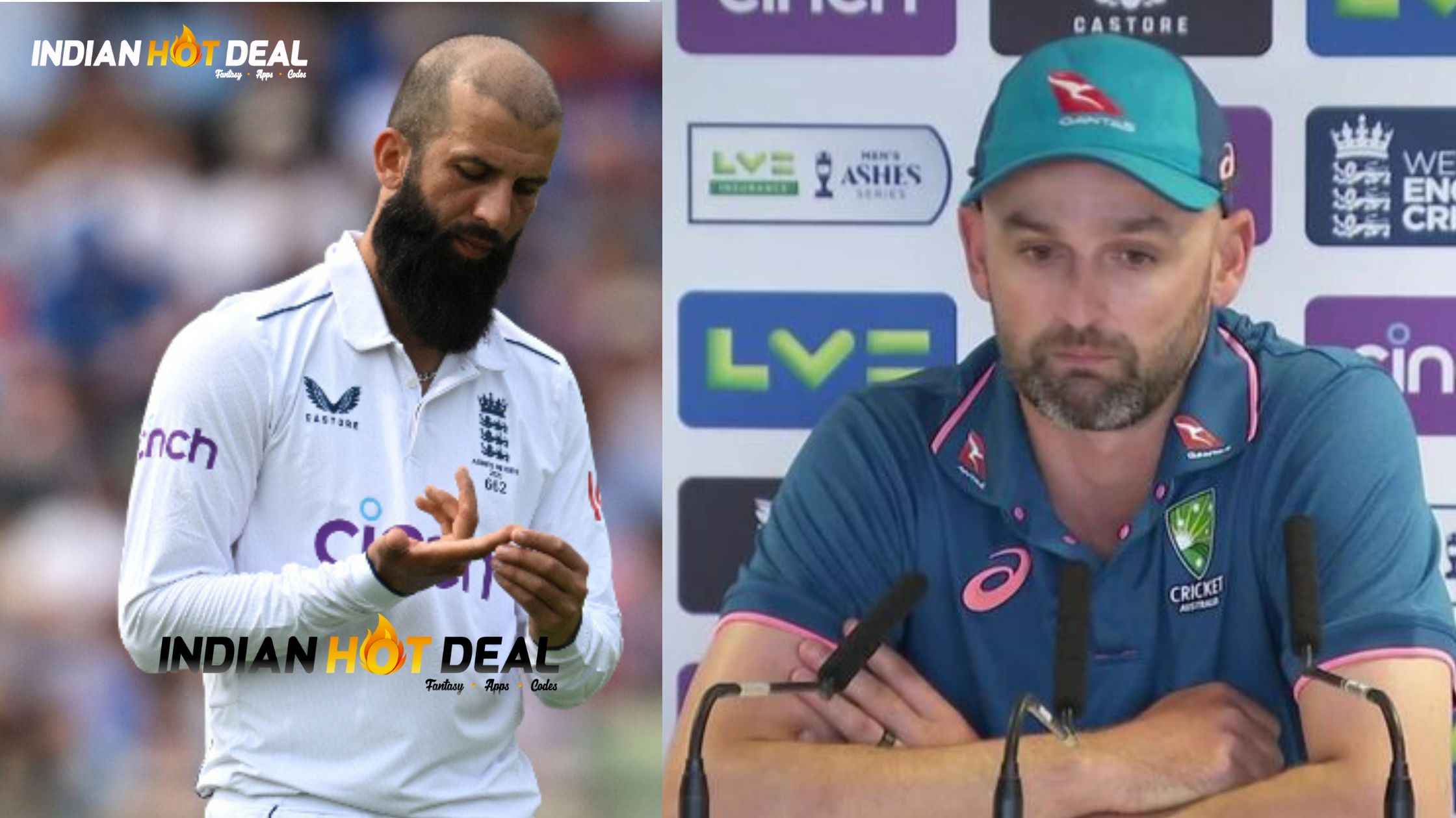 Nathan Lyon Sympathise Moeen Ali For Bowling With an Injured Finger