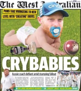 The West Australian Newspaper Brands Ben Stokes As Him “Crybaby”: Stokes Replies