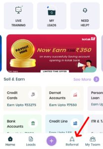 BankSathi Referral code