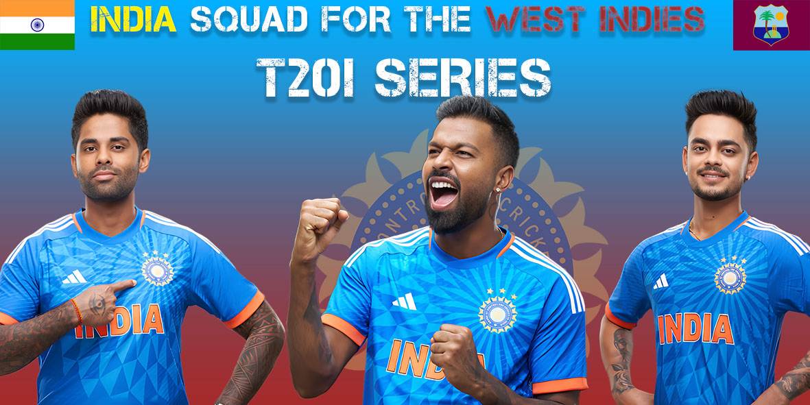 India’s Squad For The West Indies T20I Series