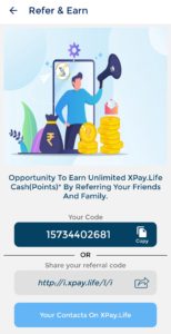 XPay Life Referral Code
