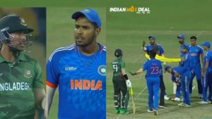 A Heated Argument Occurred Between Bangladesh A Soumya Sarkar and India A Harshit Rana
