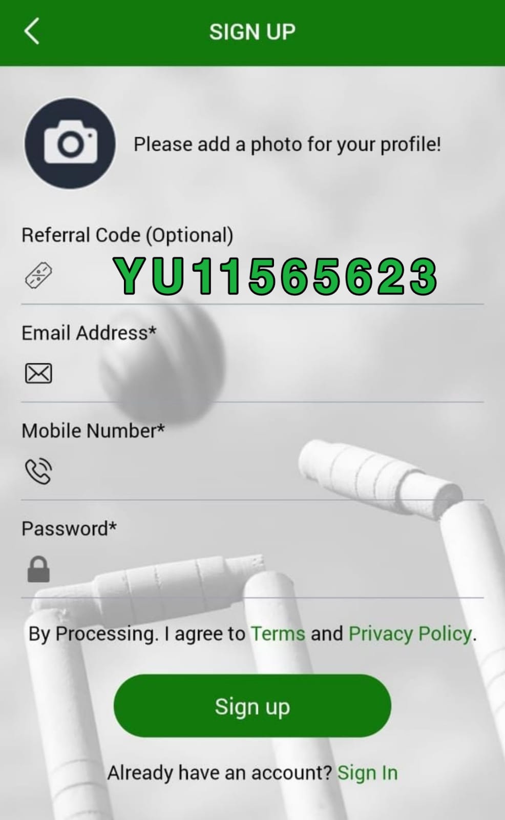 Yu11 Fantasy App Referral Code
