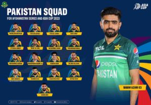 PCB Announces Pakistan Squad For Asia Cup 2023