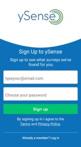 ySense Referral Code
