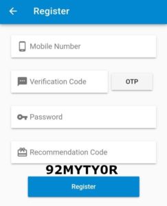 Cooe Recommendation Code: 92MYTY0R