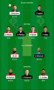 NZ vs ENG Dream11 Team For Grand League