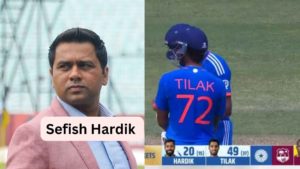 “You needed 2 runs off 13 balls, and he smashed a six” Aakash Chopra criticizes as Hardik denies Tilak a chance to hit 50