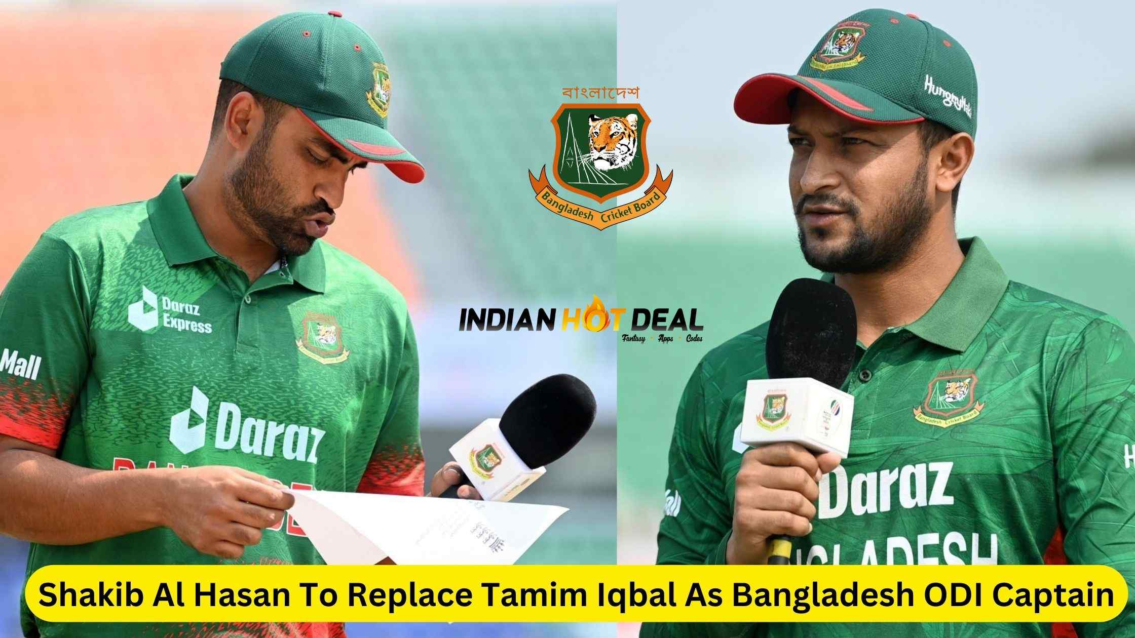 Shakib Al Hasan To Replace Tamim Iqbal as Bangladesh ODI Captain