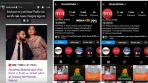 Times of India Lost 2.8M Followers After Virat Kohli Posted Insta Story Related To Fake News