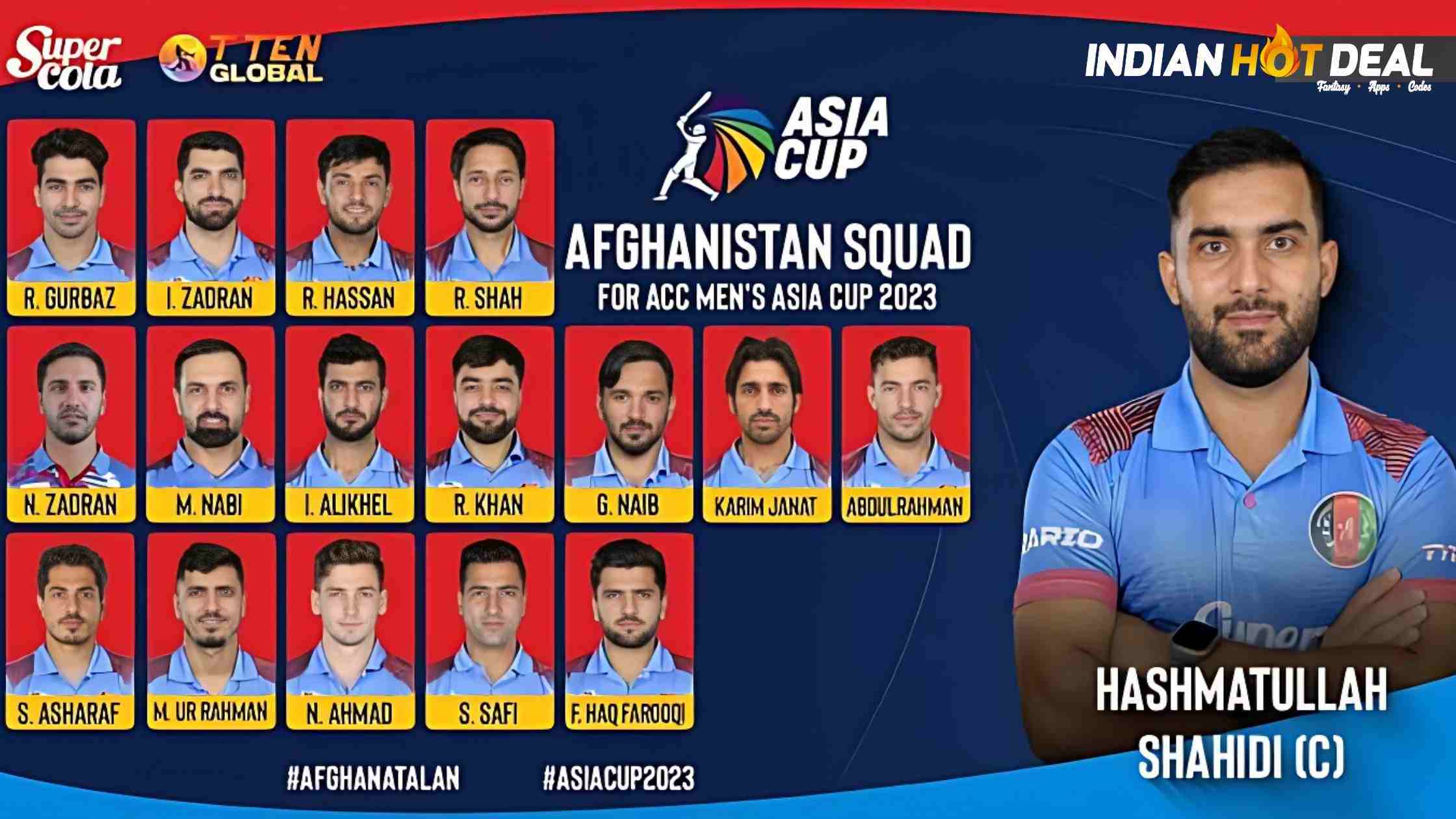ACB Announced a 17-Member Squad for the Upcoming Asia Cup 2023