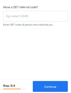 Zet Referral Code