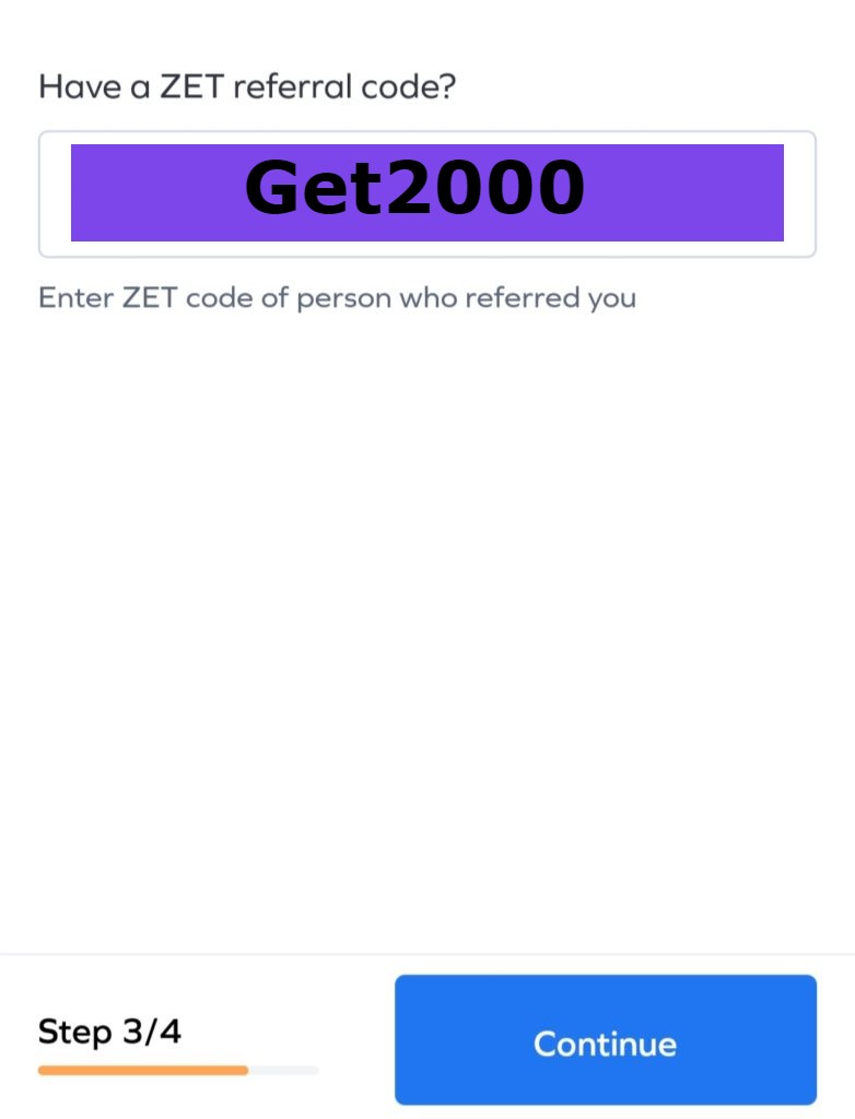 Zet Referral Code