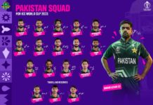 Pakistan’s Squad for ICC Men’s Cricket World Cup 2023 Announced