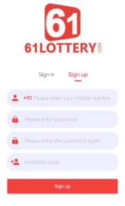 61 Lottery Invitation Code