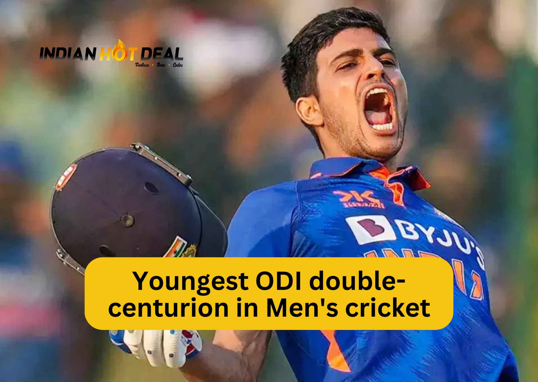 Youngest ODI double-centurion (in Men's cricket)
