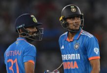Century partnership between Shubman Gill and Ruturaj Gaikwad