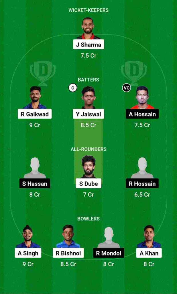 IND vs BAN Dream11 Team For Small League