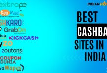 cashback sites in india