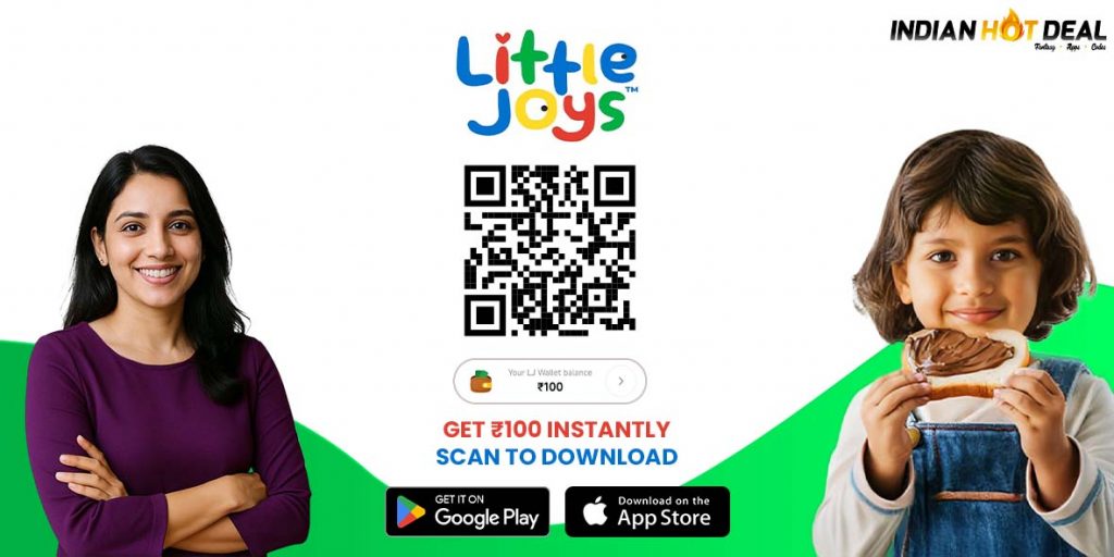 Little Joys app download showing rewards dashboard and user interface